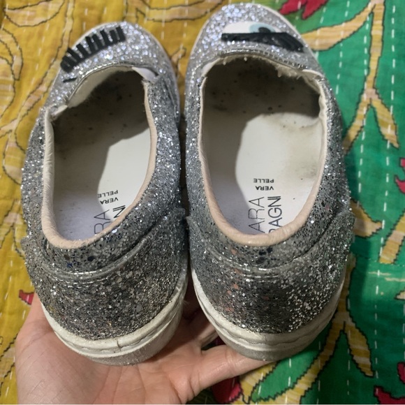 Chiara Ferragni Flirting Glitter Slip-On Sneakers - Picture 9 of 13